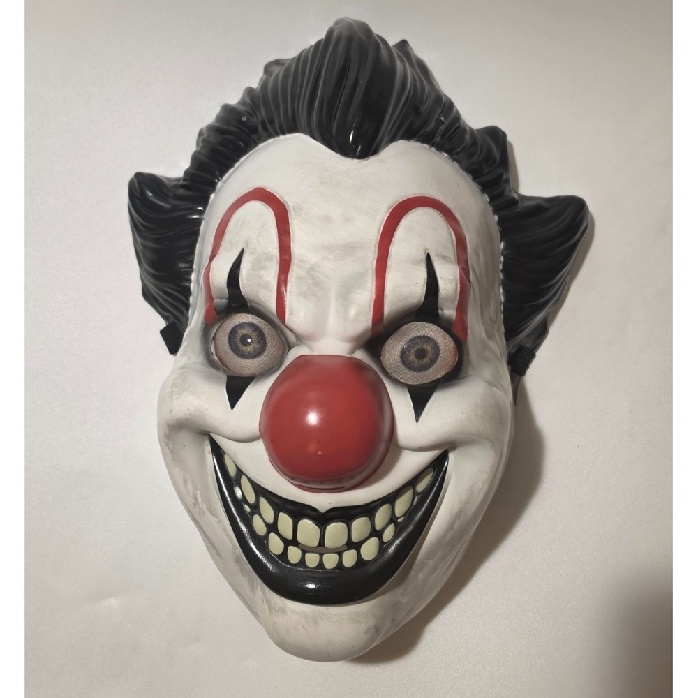Clown Plastic Half Mask Classic Spirit Halloween Style Costume Adult One Size
